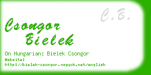 csongor bielek business card